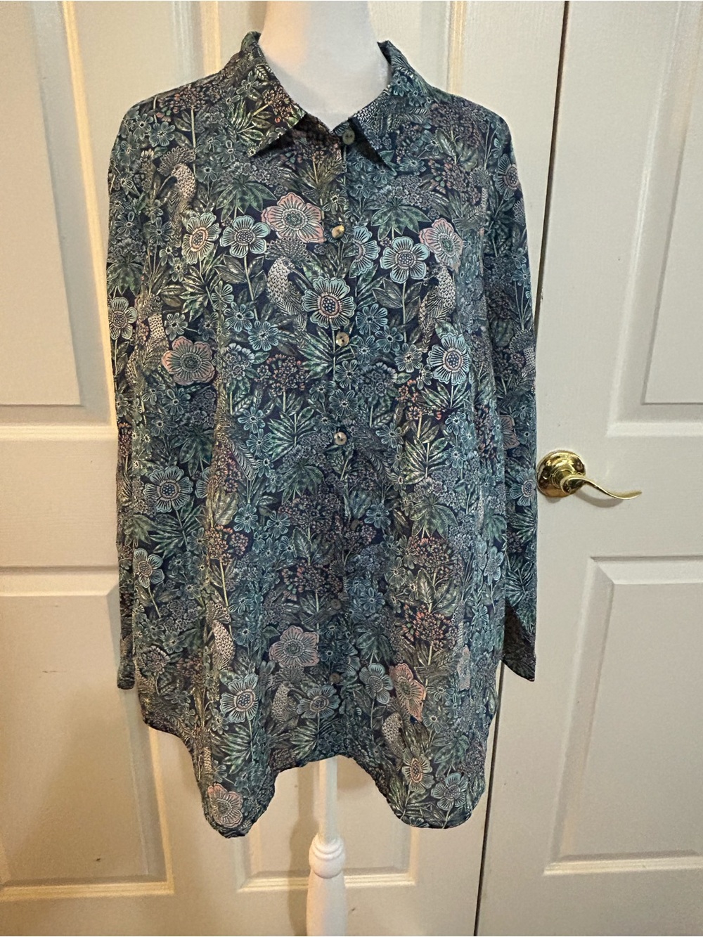 NWT J. Jill print blouse, XLP